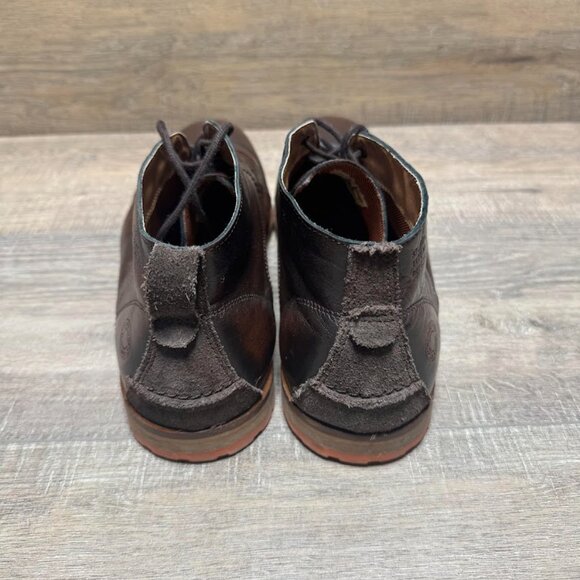 Steve Madden Brown Leather Chukka Boots Men's Size 12 - Picture 3 of 6